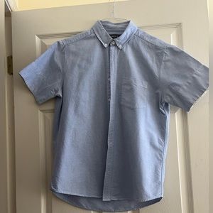 Men’s Light Blue Short Sleeve Dress Shirt